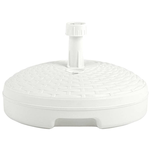 Umbrella Base Sand/Water Filled 20 L White Plastic Rattan Umbrella Base Sand/Water Filled 20 L White Plastic Rattan