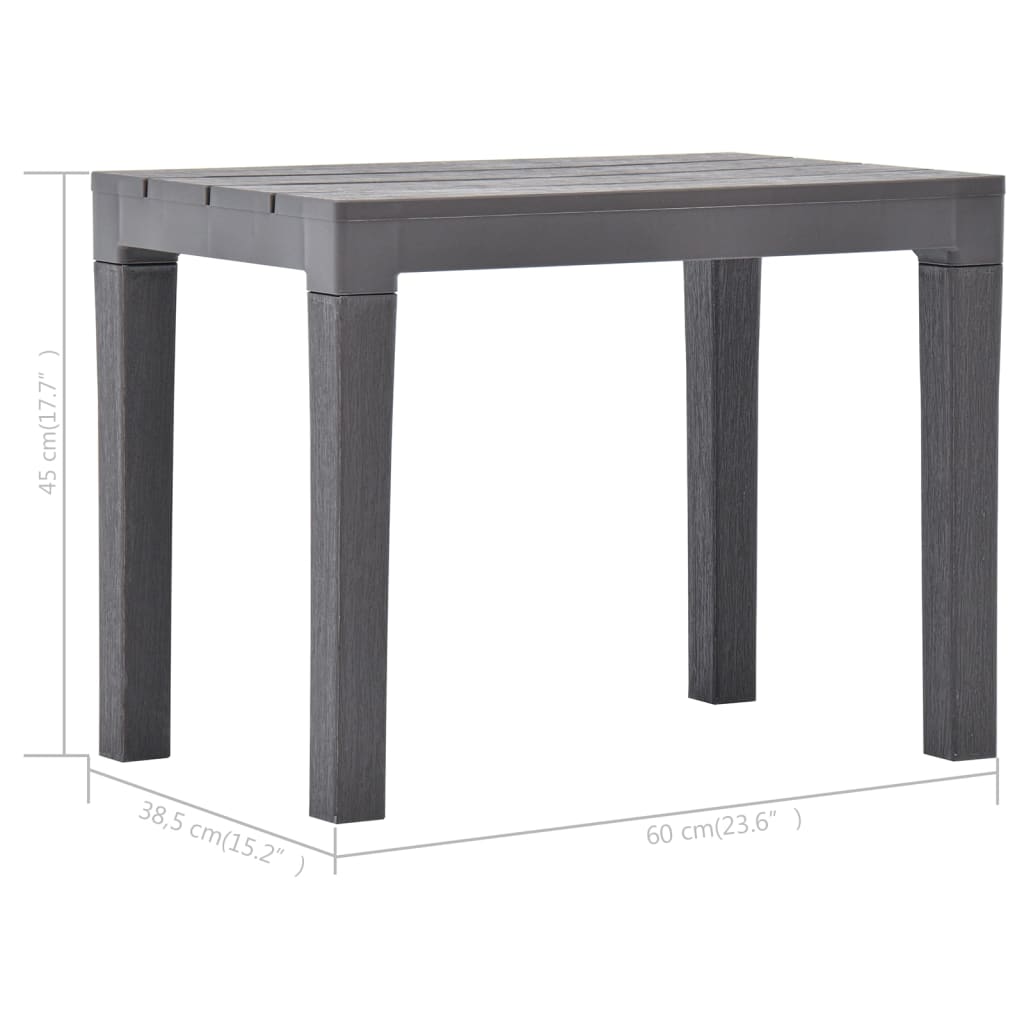 Garden Bench | Set of 2 | Mocca | Plastic | Small | Light Weight