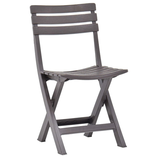 Garden Chair | Set of 2 | Mocha | Plastic | Standard | Foldable Garden Chair | Set of 2 | Mocha | Plastic | Standard | Foldable