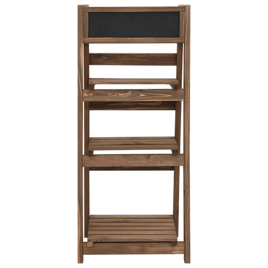 3-Tier Plant Stand with Blackboard 40x30x90 cm Solid Fir Wood 3-Tier Plant Stand with Blackboard 40x30x90 cm Solid Fir Wood