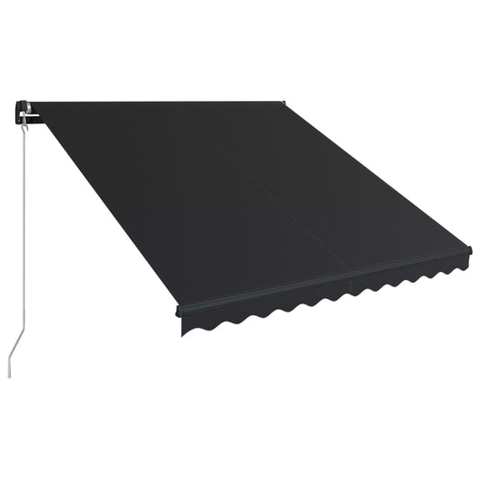 Manual Retractable Awning 300x250 cm Anthracite Manual Retractable Awning 300x250 cm Anthracite