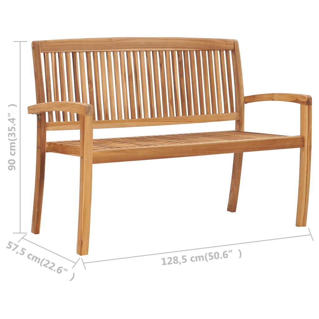 Garden Bench | Natural Teak | Solid Teak Wood