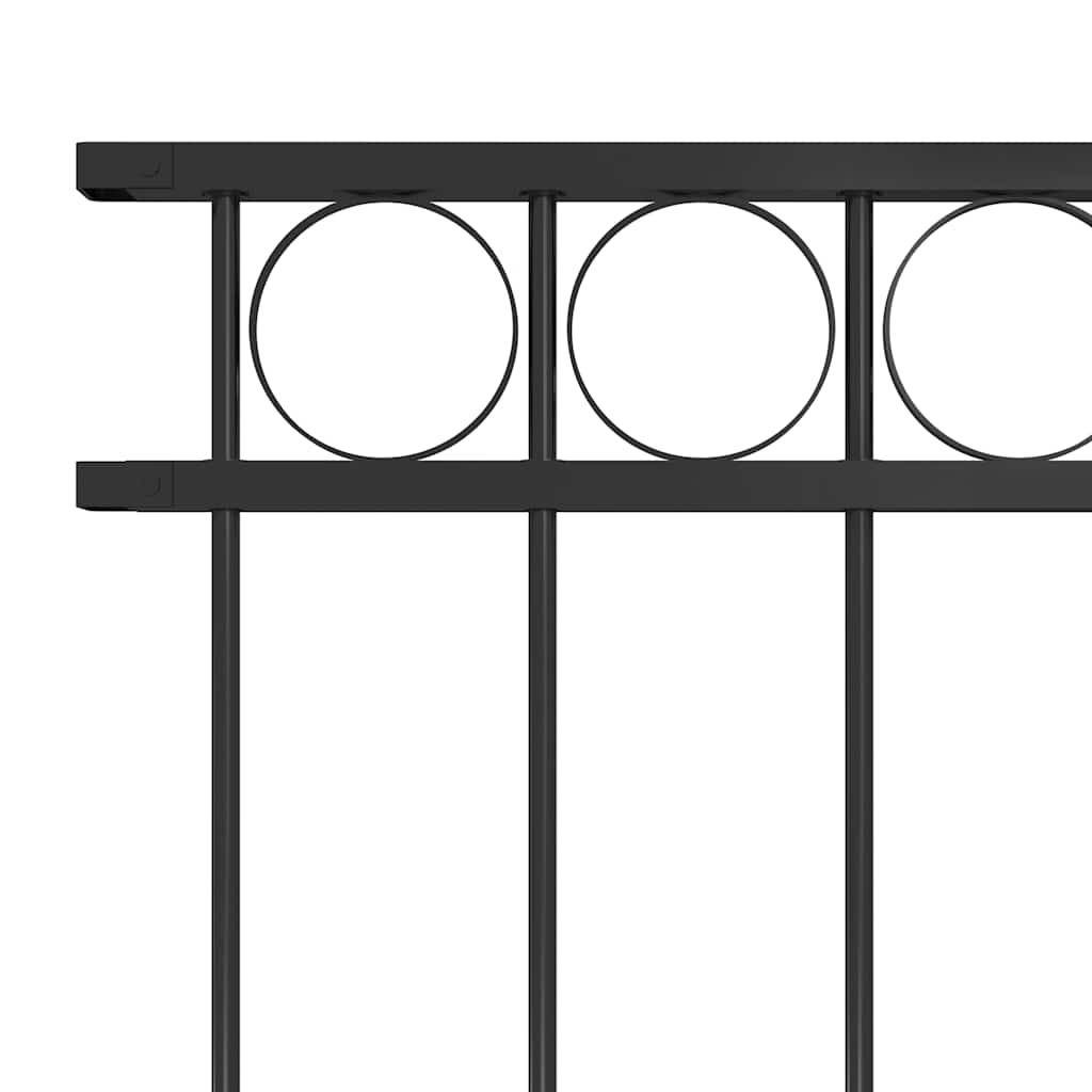 Fence Panel "Assen" Steel 163x120 cm Black