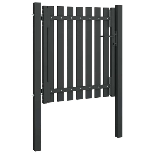 146327 vidaXL Garden Fence Gate Steel 100x75 cm Anthracite 146327 vidaXL Garden Fence Gate Steel 100x75 cm Anthracite