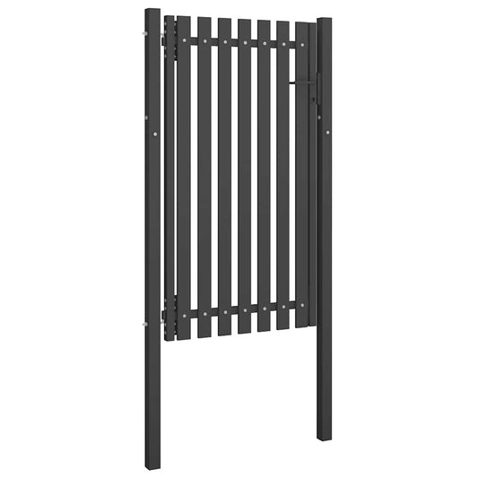 Garden Fence Gate Steel 1x2.25 m Anthracite Garden Fence Gate Steel 1x2.25 m Anthracite