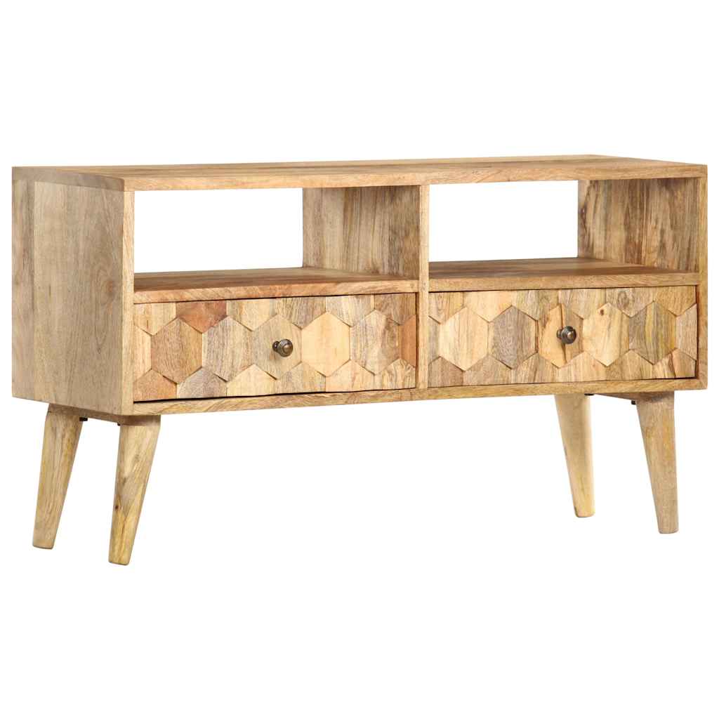 286463 vidaXL TV Cabinet 90x30x50 cm Solid Mango Wood