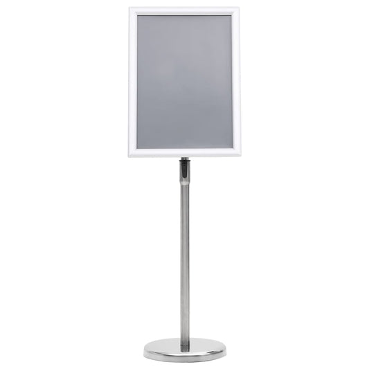 A3 Pedestal Poster Stand Silver Aluminium Alloy A3 Pedestal Poster Stand Silver Aluminium Alloy