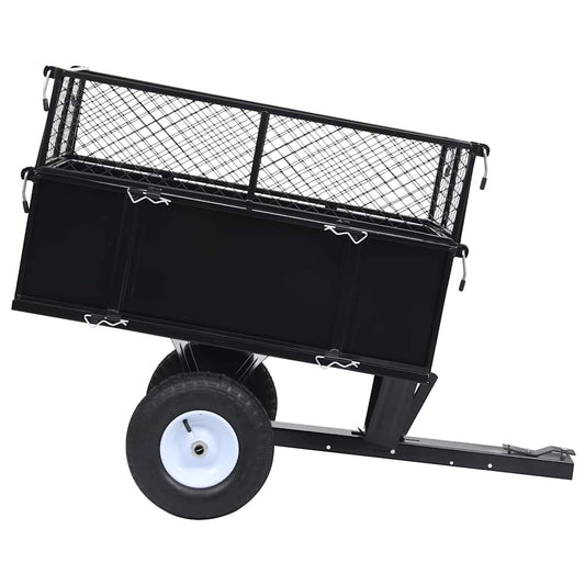 Tipping Trailer for Lawn Mower 150 kg Load Tipping Trailer for Lawn Mower 150 kg Load
