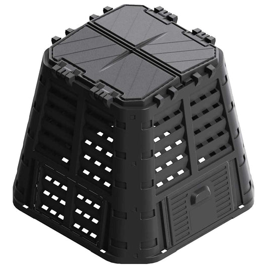 146276 vidaXL Garden Composter Black 93,3x93,3x80 cm 480 L 146276 vidaXL Garden Composter Black 93,3x93,3x80 cm 480 L