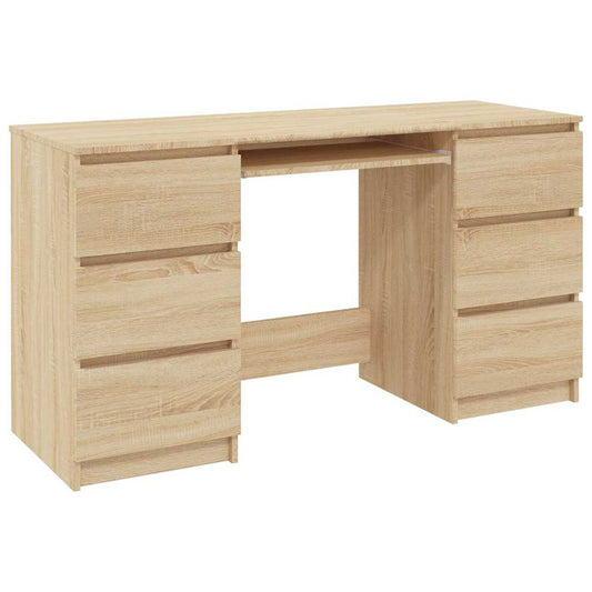 800813 vidaXL Writing Desk Sonoma Oak 140x50x77 cm Engineered Wood 800813 vidaXL Writing Desk Sonoma Oak 140x50x77 cm Engineered Wood