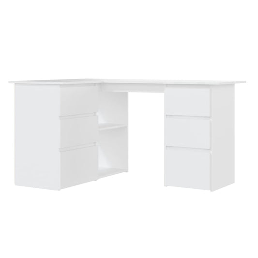 Corner Desk White 145x100x76 cm Engineered Wood Corner Desk White 145x100x76 cm Engineered Wood