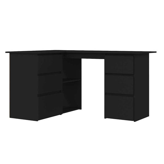 Corner Desk Black 145x100x76 cm Engineered Wood Corner Desk Black 145x100x76 cm Engineered Wood