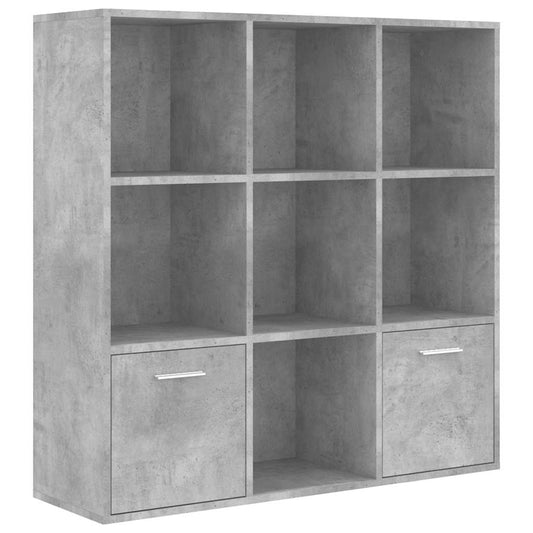 801120 vidaXL Book Cabinet Concrete Grey 98x30x98 cm Engineered Wood 801120 vidaXL Book Cabinet Concrete Grey 98x30x98 cm Engineered Wood