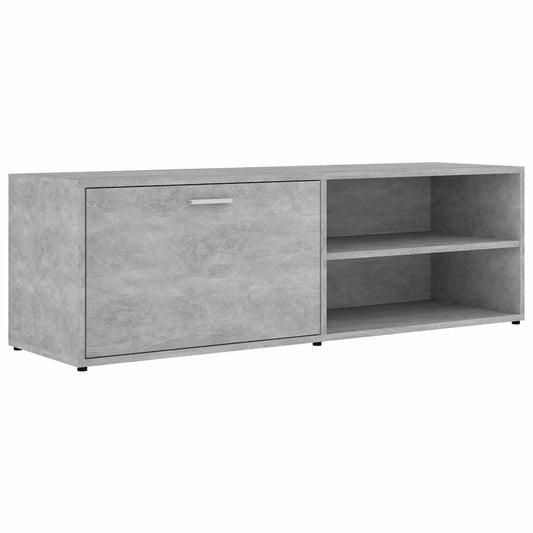 801156 vidaXL TV Cabinet Concrete Grey 120x34x37 cm Engineered Wood 801156 vidaXL TV Cabinet Concrete Grey 120x34x37 cm Engineered Wood