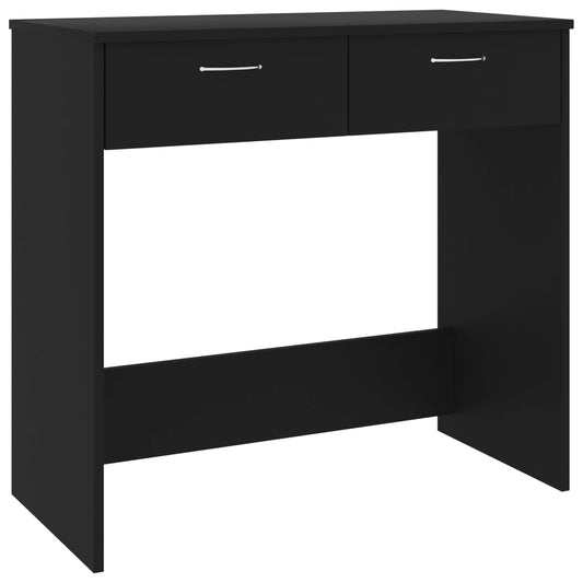 Desk Black 80x40x75 cm Engineered Wood Desk Black 80x40x75 cm Engineered Wood