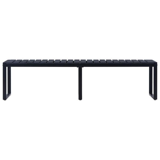 Garden Bench | Black | PS board | 180 cm wide | Durable | Garden Bench Garden Bench | Black | PS board | 180 cm wide | Durable | Garden Bench