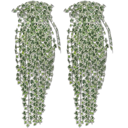 Artificial Plant | Set of 4 | Variegated Green | Plastic | 90cm | Durable Artificial Plant | Set of 4 | Variegated Green | Plastic | 90cm | Durable