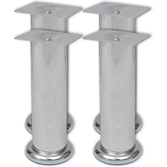 Sofa Legs 8 pcs Round Chrome 180 mm Sofa Legs 8 pcs Round Chrome 180 mm