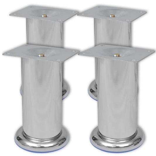 Sofa Legs 8 pcs Round Chrome 120 mm Sofa Legs 8 pcs Round Chrome 120 mm