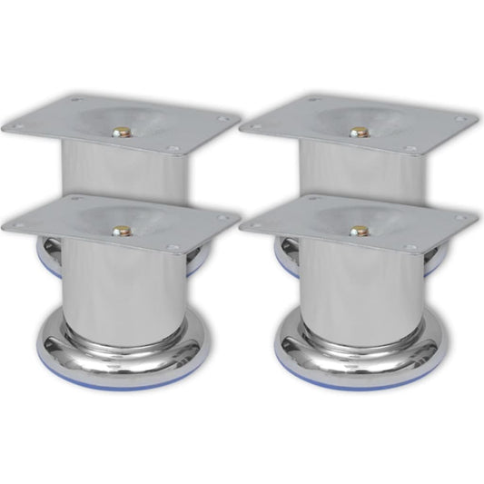 Sofa Legs 8 pcs Round Chrome 60 mm Sofa Legs 8 pcs Round Chrome 60 mm