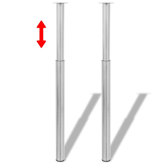 Telescopic Table Legs 4 pcs Stainless Steel 710 mm-1100 mm Telescopic Table Legs 4 pcs Stainless Steel 710 mm-1100 mm