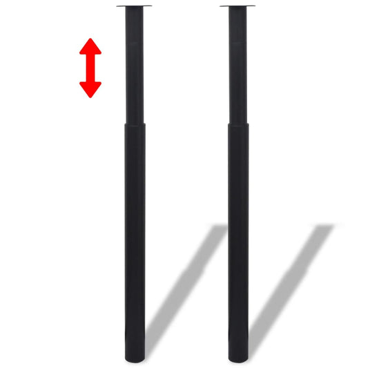 Telescopic Table Legs 4 pcs Black 710 mm-1100 mm Telescopic Table Legs 4 pcs Black 710 mm-1100 mm