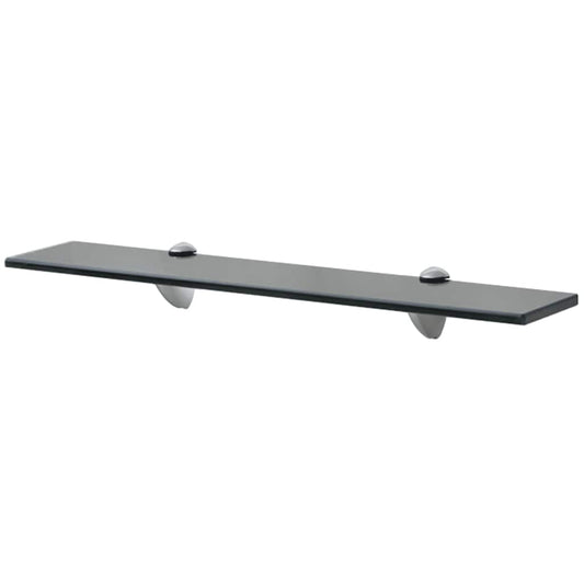 Floating Shelf | Set of 2 | Black | Tempered safety glass, zinc alloy Floating Shelf | Set of 2 | Black | Tempered safety glass, zinc alloy