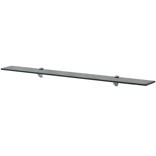 Floating Shelf | Set of 2 | Black | Tempered safety glass, Zinc alloy Floating Shelf | Set of 2 | Black | Tempered safety glass, Zinc alloy