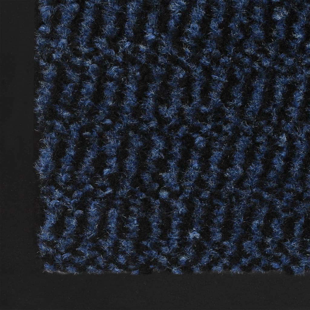 Dust Control Mats 2 pcs Rectangular Tufted 80x120 cm Blue