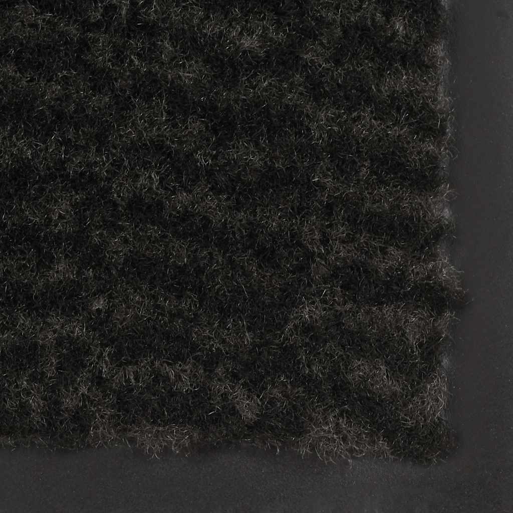 Dust Control Mats 2 pcs Rectangular Tufted 90x150 cm Black