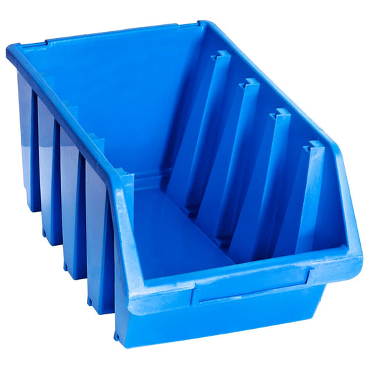 Stacking Storage Bins 14 pcs Blue Plastic Stacking Storage Bins 14 pcs Blue Plastic