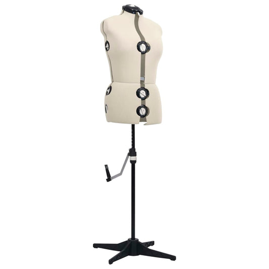 Adjustable Dress Form Female Cream M Size 40-46 Adjustable Dress Form Female Cream M Size 40-46