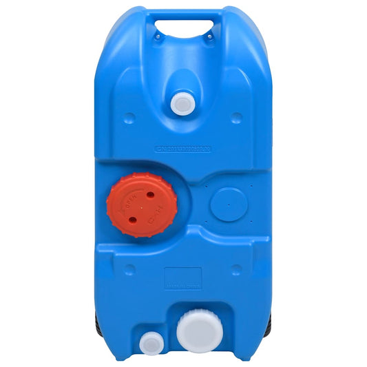 Wheeled Water Tank for Camping 40 L Blue Wheeled Water Tank for Camping 40 L Blue