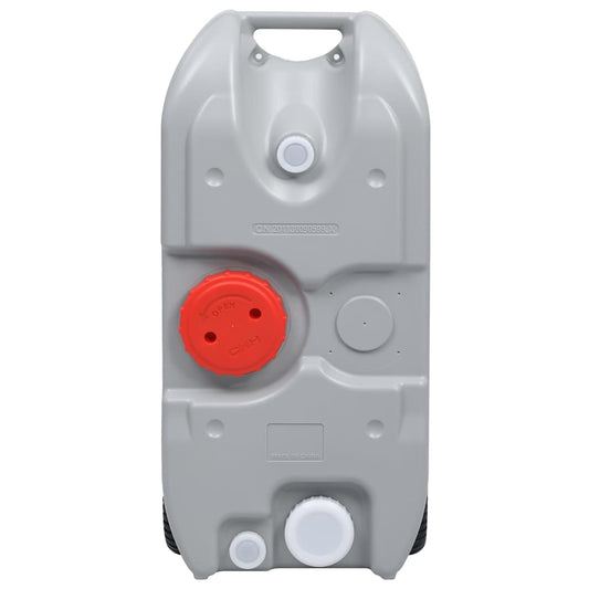 30134 vidaXL Wheeled Water Tank for Camping 40 L Grey 30134 vidaXL Wheeled Water Tank for Camping 40 L Grey