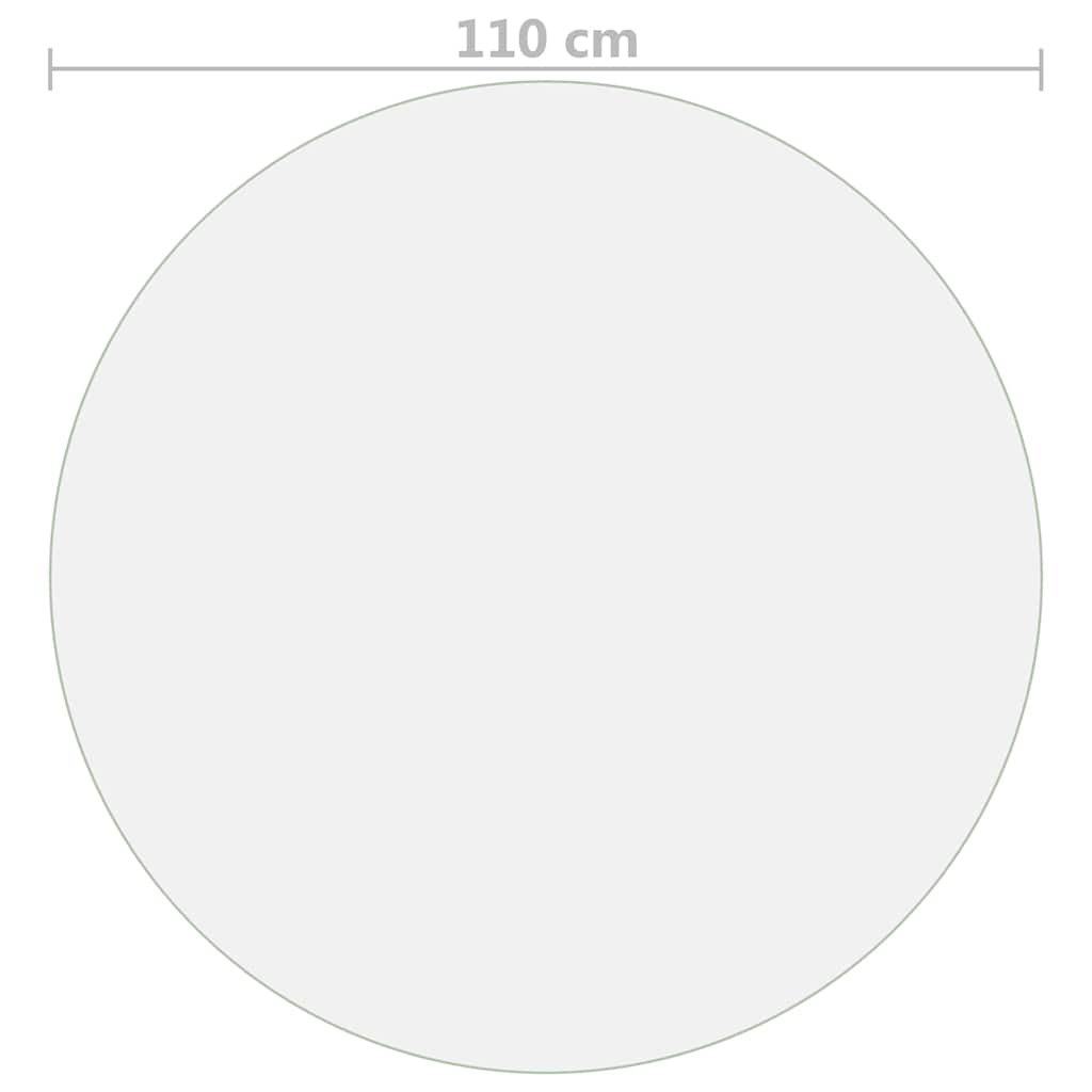 Table Protector | Transparent | PVC | 110 cm diameter | Scratch-resistant