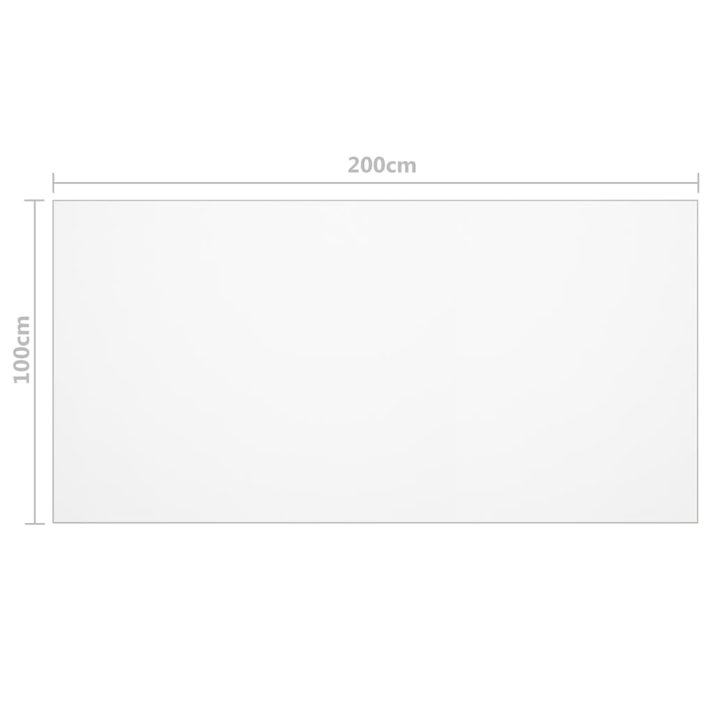 Table Protector Transparent 200x100 cm 1.6 mm PVC