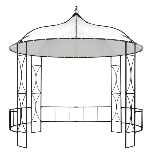 Gazebo 300x290 cm White Round Gazebo 300x290 cm White Round