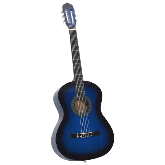 Classical Guitar for Beginner Blue 4/4 39" Basswood Classical Guitar for Beginner Blue 4/4 39" Basswood