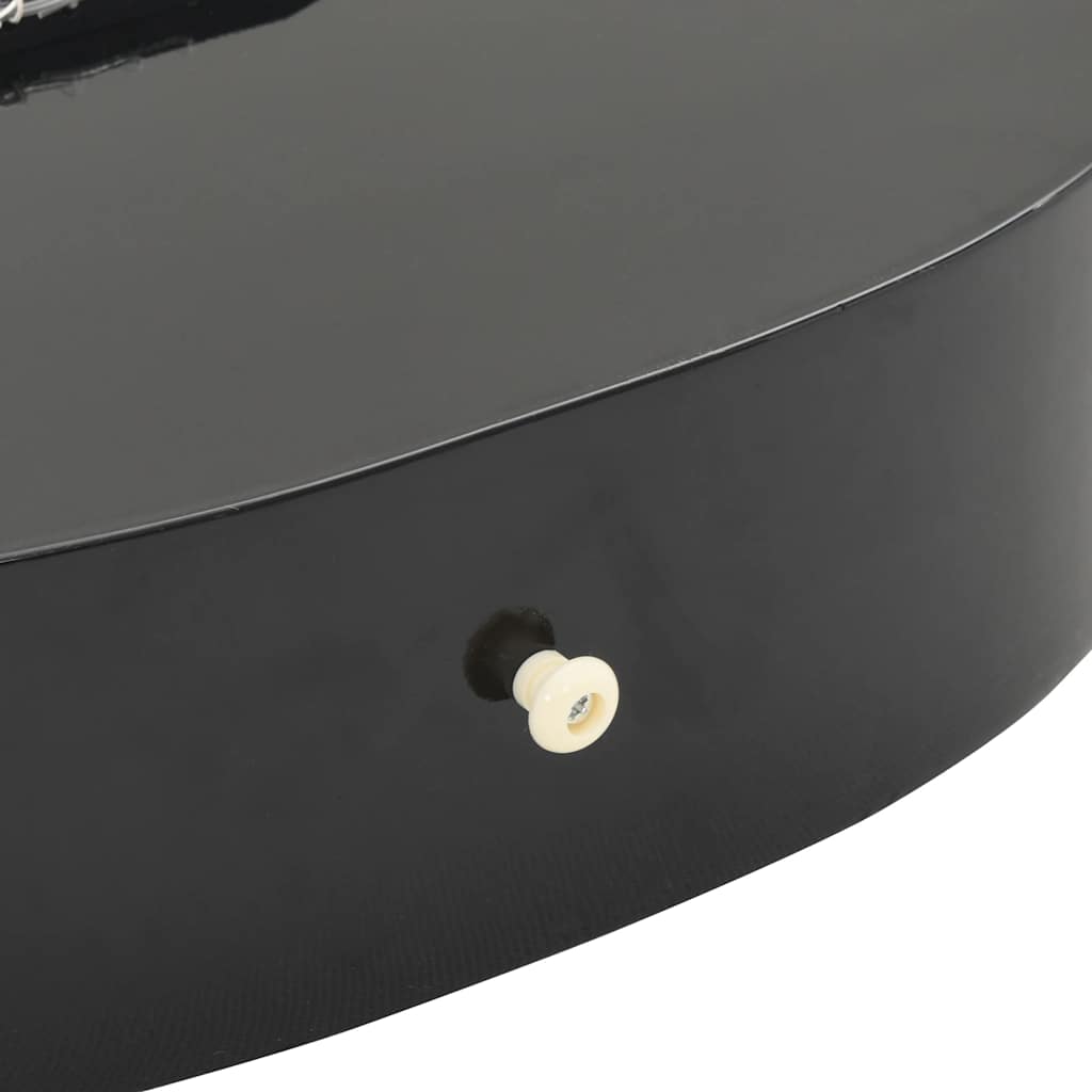 12 Piece Classical Guitar Beginner Set Black 4/4 39"