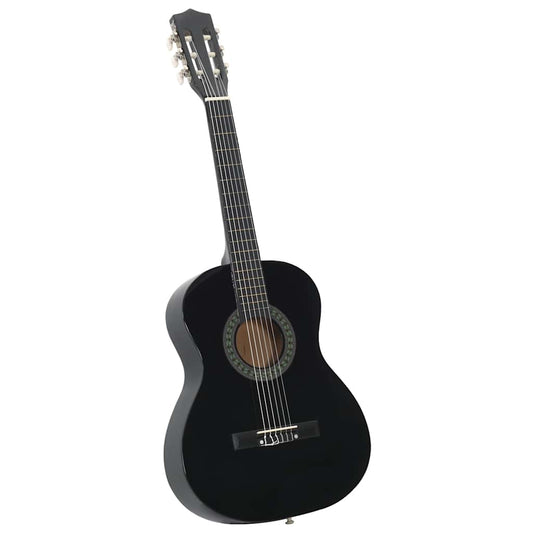 70118 vidaXL Classical Guitar for Beginner and Kids Black 3/4 36 70118 vidaXL Classical Guitar for Beginner and Kids Black 3/4 36