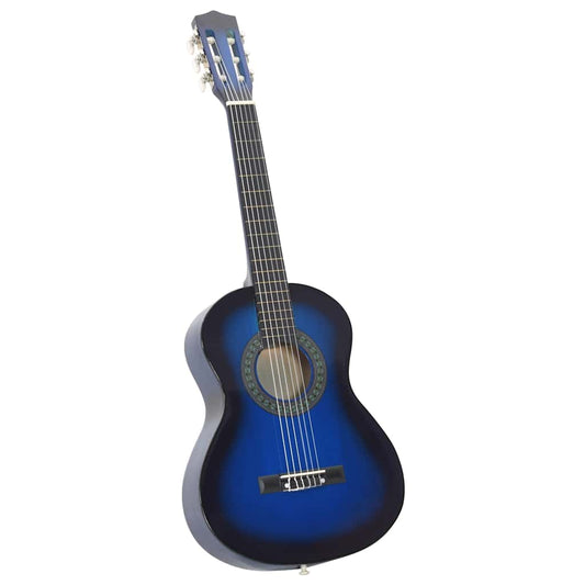 Classical Guitar for Beginner and Kids Blue 1/2 34" Classical Guitar for Beginner and Kids Blue 1/2 34"
