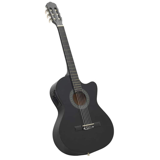 70138 vidaXL Western Classical Cutaway Guitar with Equalizer 6 Strings Black 70138 vidaXL Western Classical Cutaway Guitar with Equalizer 6 Strings Black