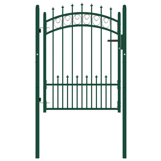 146384 vidaXL Fence Gate "EMMEN" with Spikes Steel 104x109,5 cm Green 146384 vidaXL Fence Gate "EMMEN" with Spikes Steel 104x109,5 cm Green