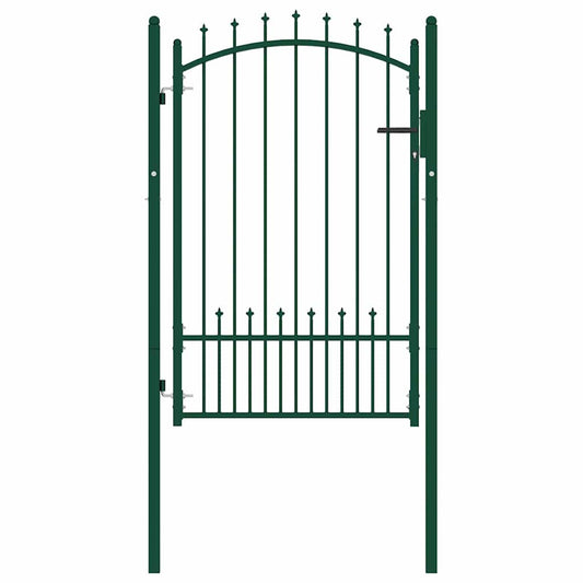 146395 vidaXL Fence Gate "EMMEN" with Spikes Steel 104x117 cm Green 146395 vidaXL Fence Gate "EMMEN" with Spikes Steel 104x117 cm Green