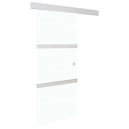 Sliding Door with Soft Stops ESG Glass and Aluminium 76x205 cm Sliding Door with Soft Stops ESG Glass and Aluminium 76x205 cm
