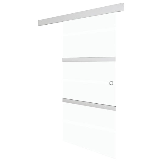 Sliding Door with Soft Stops ESG Glass and Aluminium 90x205 cm Sliding Door with Soft Stops ESG Glass and Aluminium 90x205 cm
