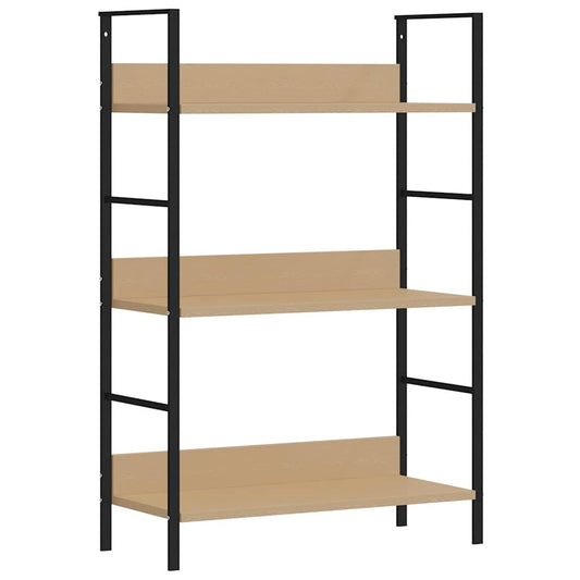 3-Layer Book Shelf Oak 60x27.6x90.5 cm Engineered Wood 3-Layer Book Shelf Oak 60x27.6x90.5 cm Engineered Wood