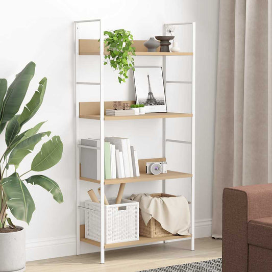 4-Layer Book Shelf Oak 60x27.6x124.5 cm Engineered Wood 4-Layer Book Shelf Oak 60x27.6x124.5 cm Engineered Wood