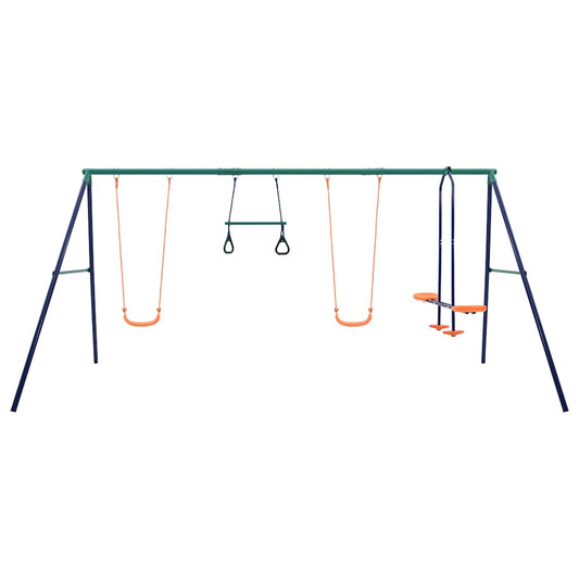 92315 vidaXL Swing Set with Gymnastic Rings and 4 Seats Steel 92315 vidaXL Swing Set with Gymnastic Rings and 4 Seats Steel