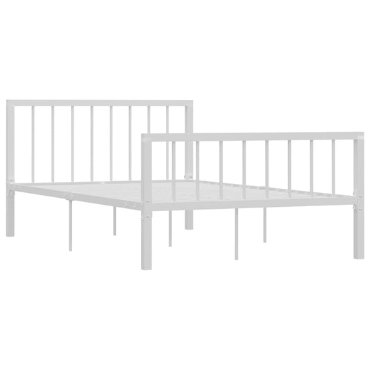 284564 vidaXL Bed Frame without Mattress White Metal 120x200 cm 284564 vidaXL Bed Frame without Mattress White Metal 120x200 cm